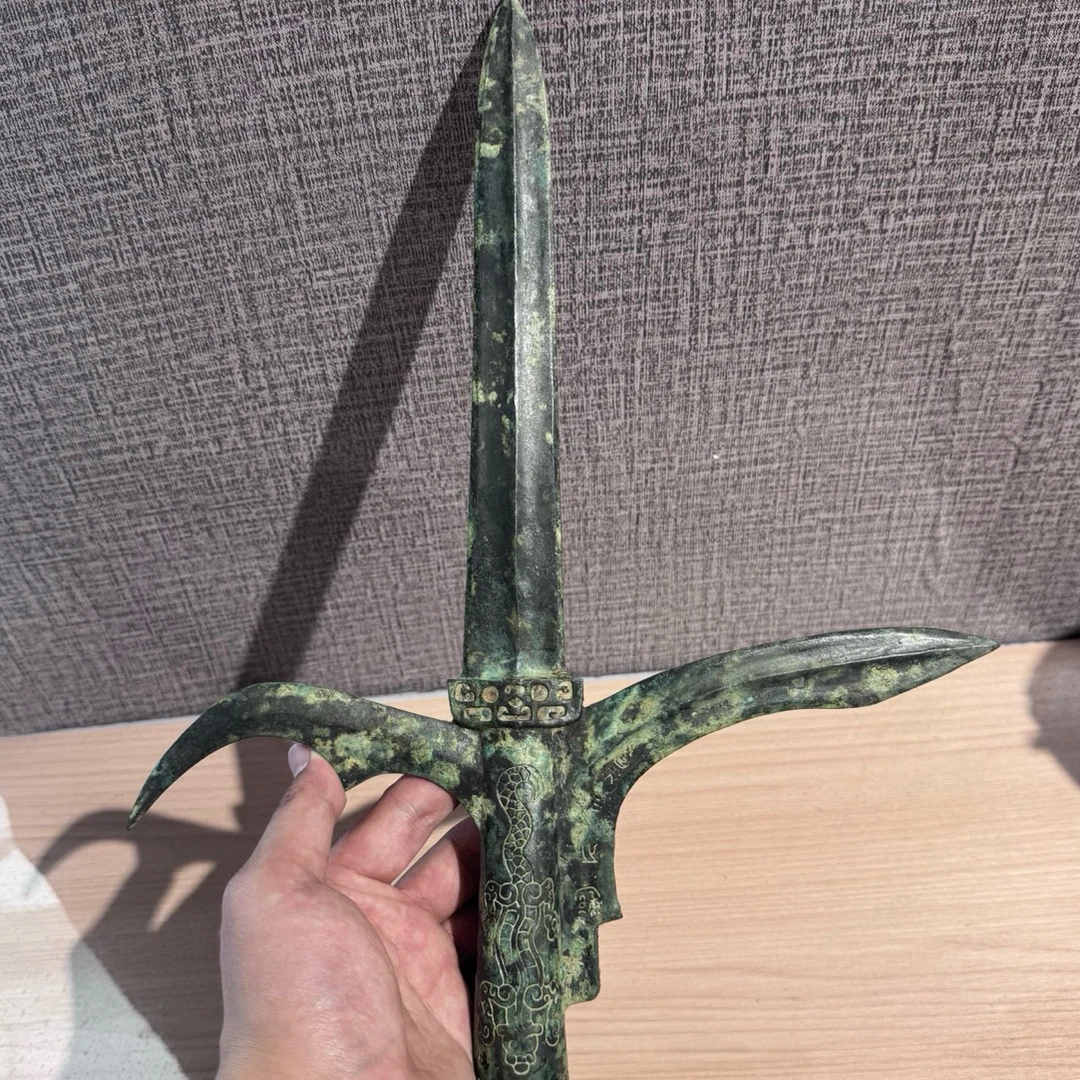 复古青铜兵器,青铜刃家居摆件