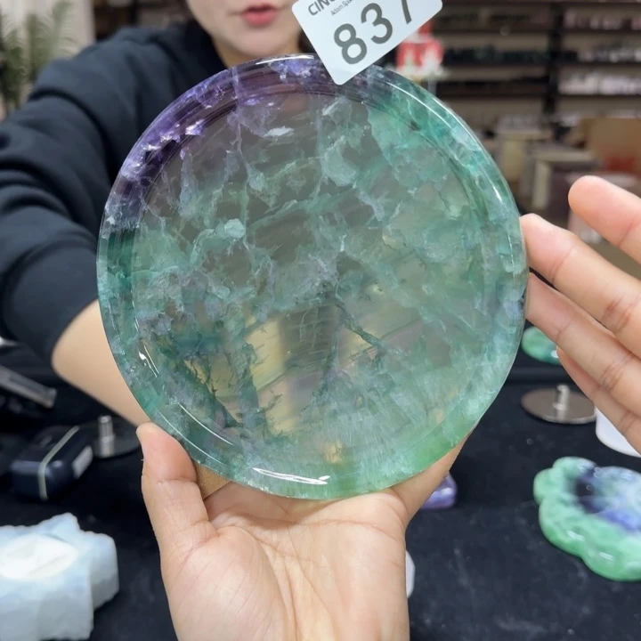 编号837绿水晶15cm圆