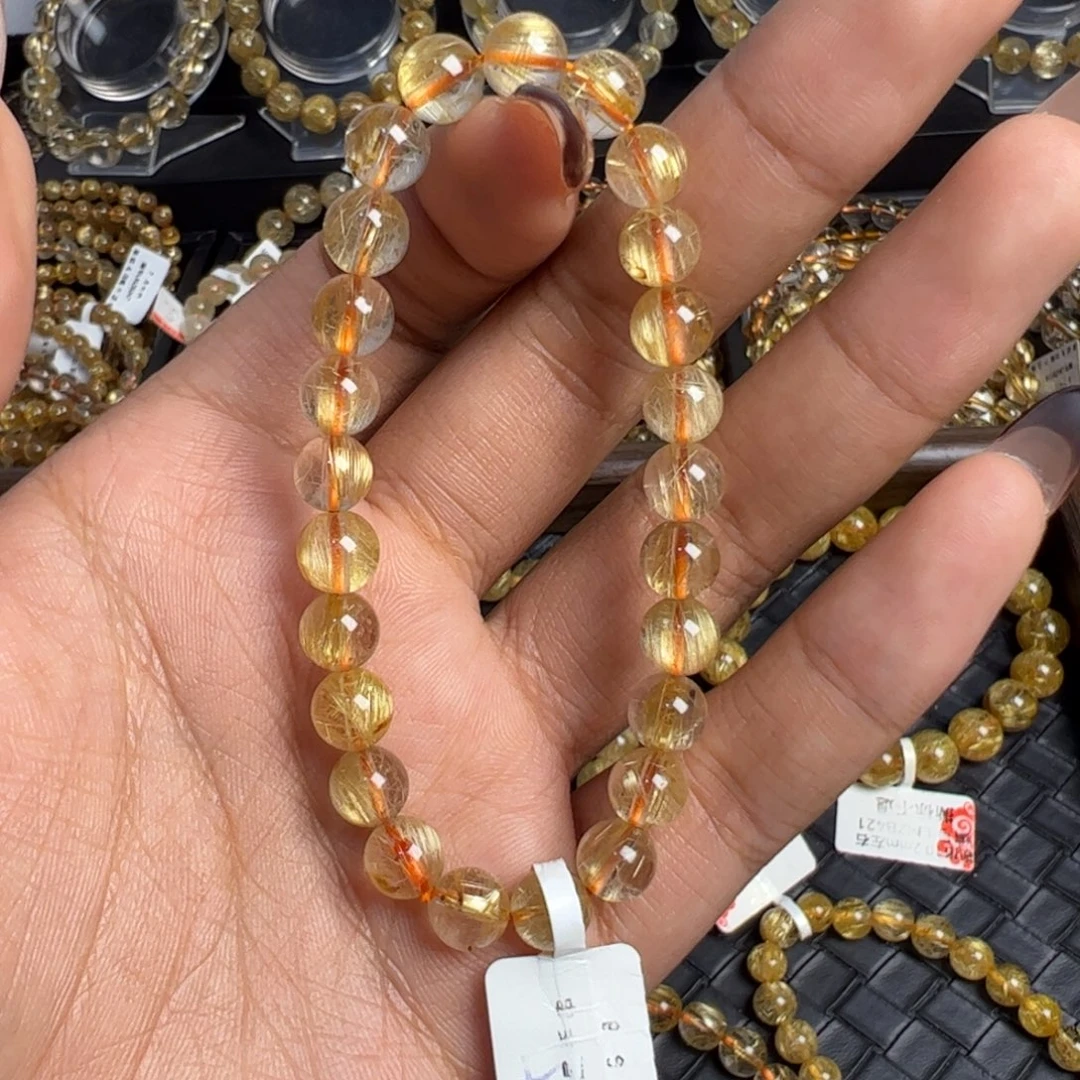 手链水晶未镶嵌天然金发晶