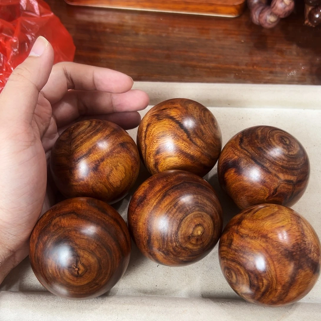 黄花梨/降香黄檀手串/手链60mm圆珠手球