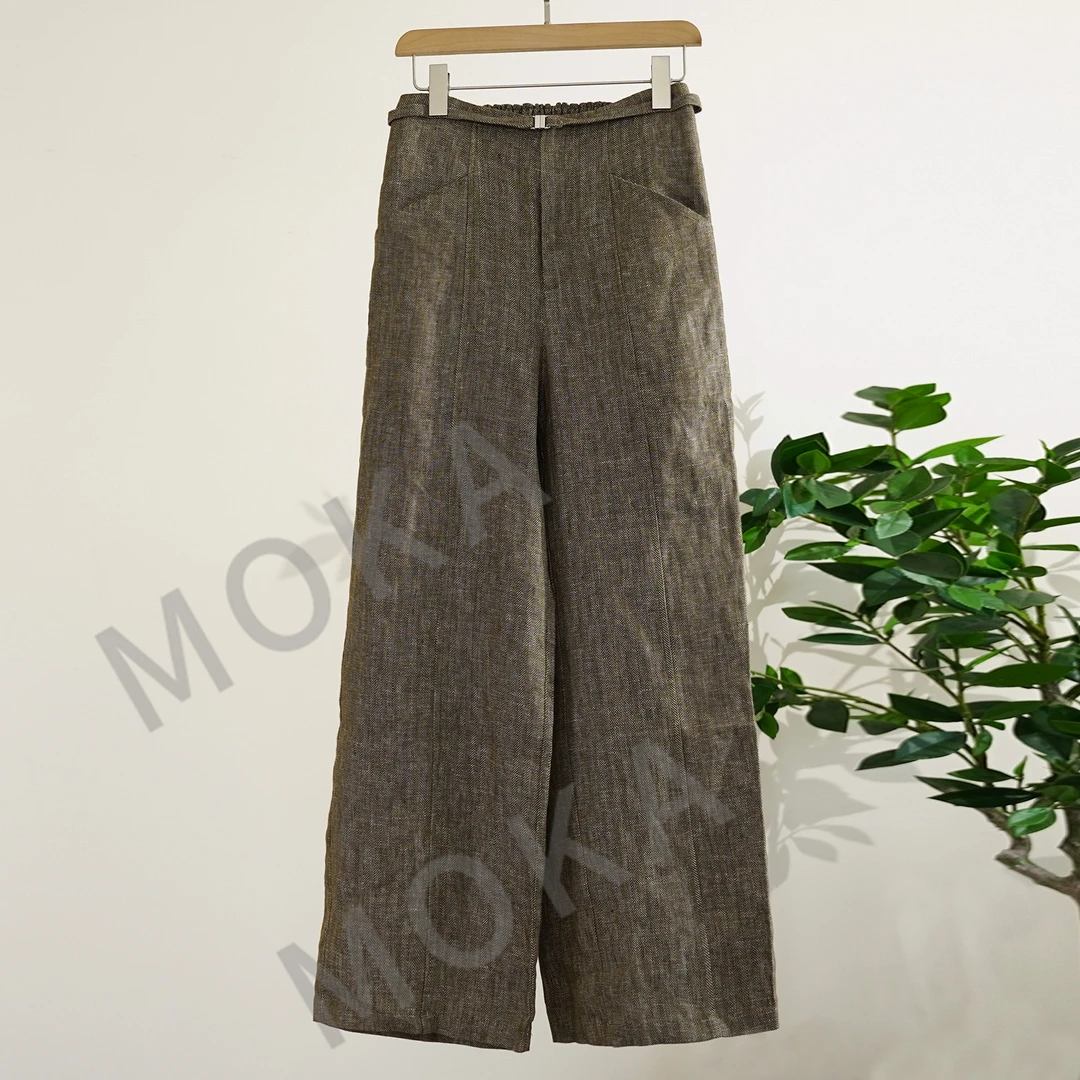 斜纹亚麻女士裤子（241096）
