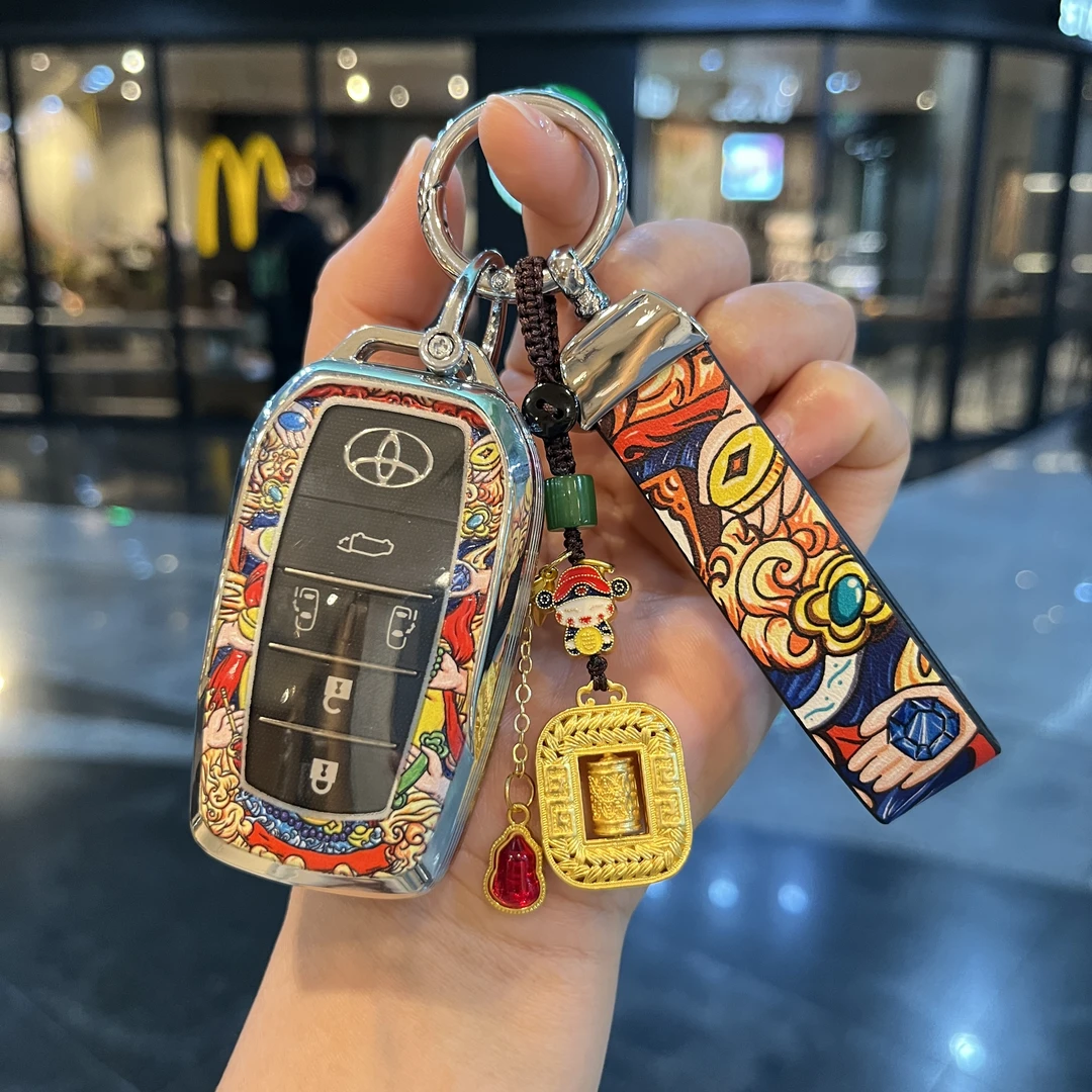 丰田钥匙套新塞纳/格瑞维亚/国产赛那阿尔法埃尔法威尔法车扣壳包