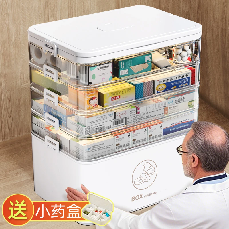 家庭大容量收纳药箱2025新款药品药物装药的收纳盒家用医疗箱药盒