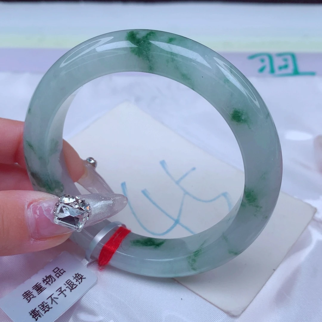 翡翠手镯未镶嵌天然缅甸翡翠A货手镯