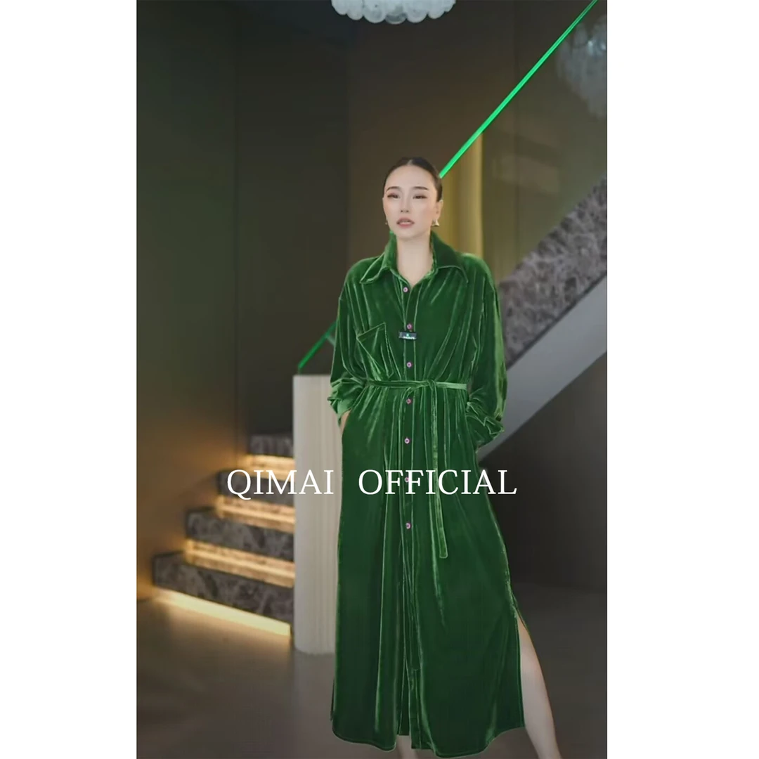 小众连衣裙秋季显瘦设计师轻奢衬衫裙H型裙INS风长袖