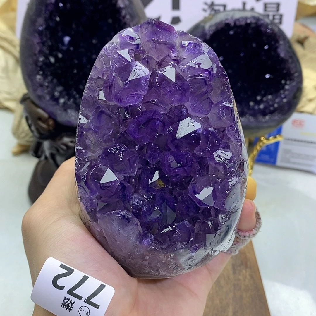 未镶嵌大型摆件（非配饰）紫晶博*哥