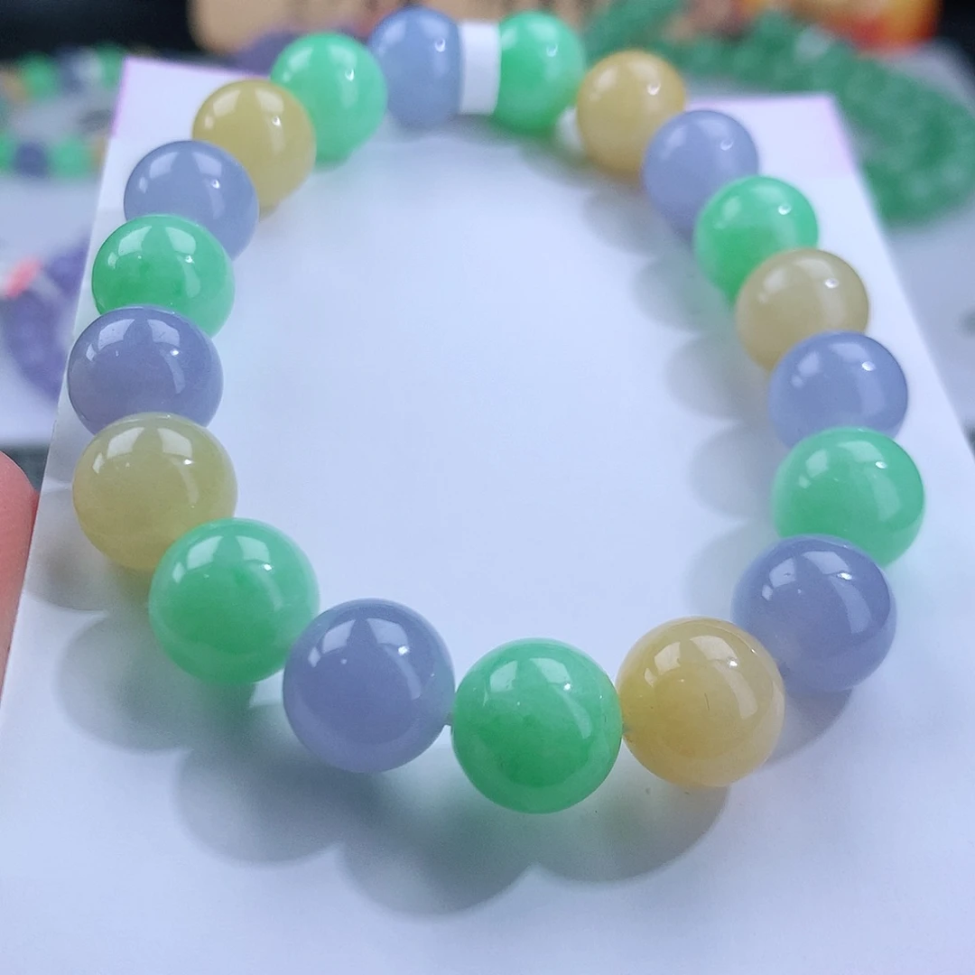 翡翠手链未镶嵌卡10mm