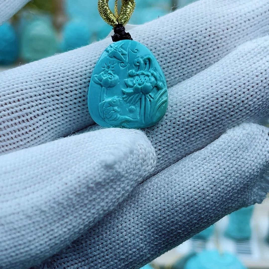 绿松石银S925镶嵌珠宝奇石