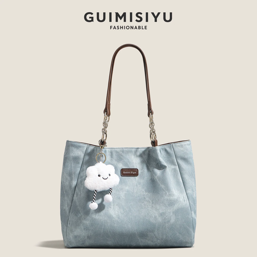 GUIMISIYU原创托特包包女2025新款通勤大容量手提腋下包单肩大包