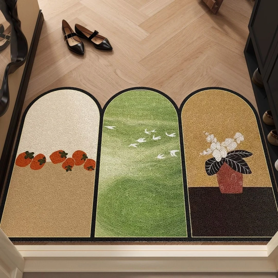 140【80*120】硅藻泥入户门地垫玄关脚垫进门耐脏垫子家用防滑垫