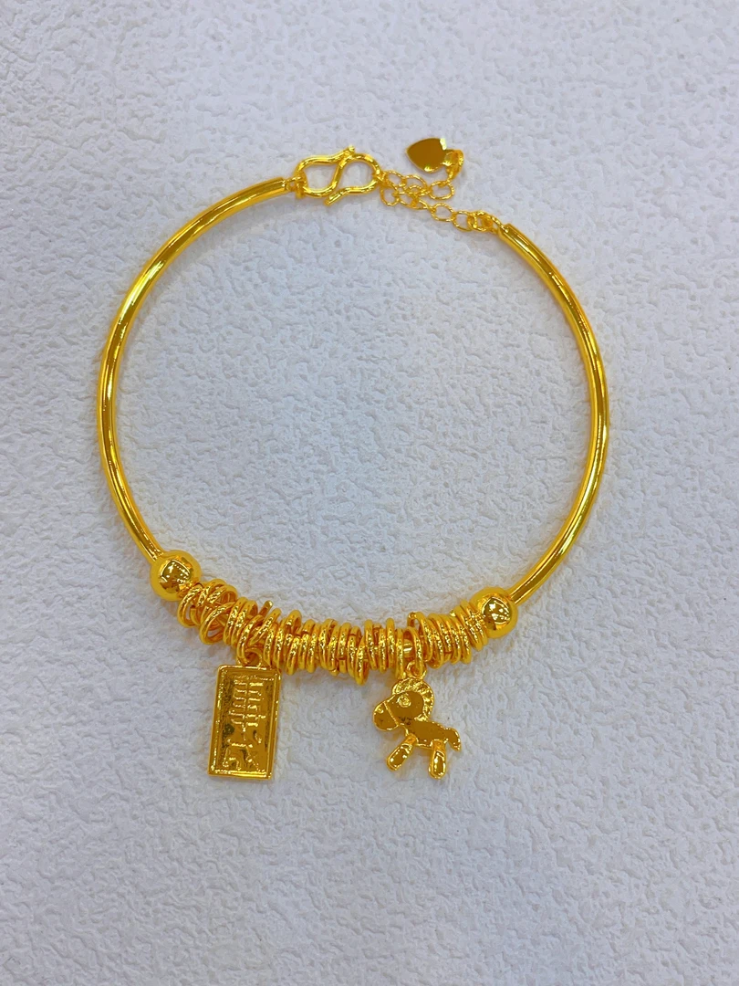 铜合金手镯 1467新款手镯爆款白搭时尚金色铜合金白搭时尚