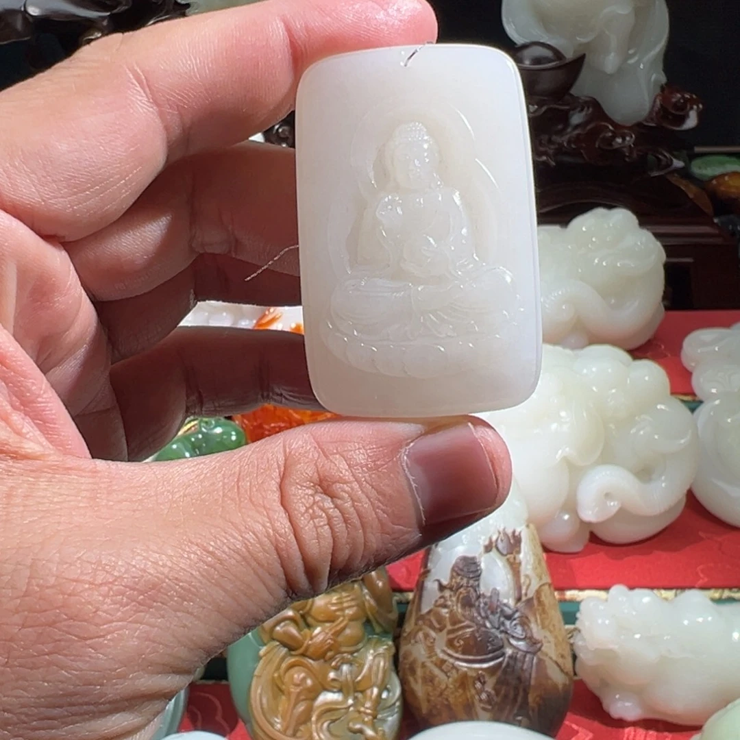 和田玉未镶嵌挂件