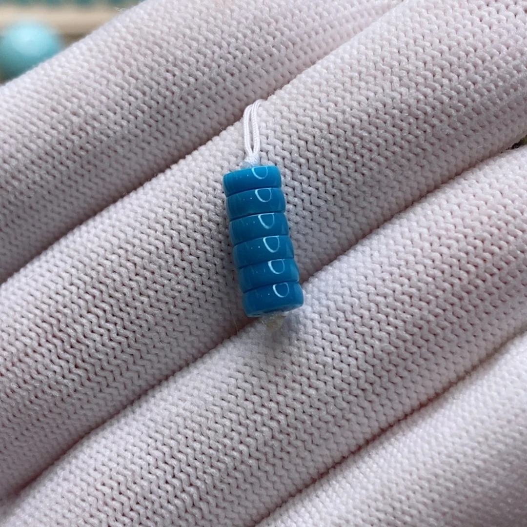 未镶嵌绿松石珠宝奇石5.4mm