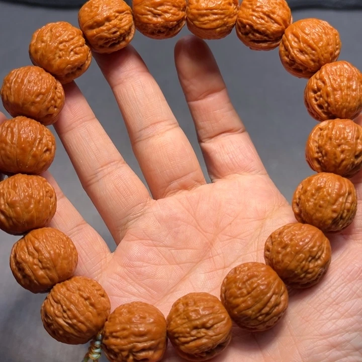 文玩核桃把件磨盘手持8242