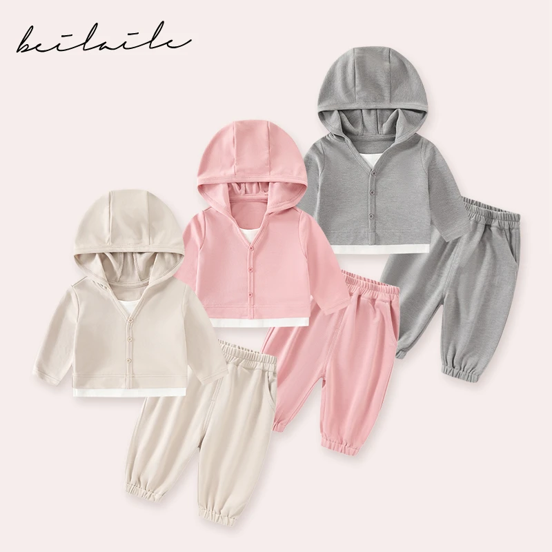 【雅赛尔假两件套装  小乐妈咪】婴儿装男女童春季新品宝宝B28