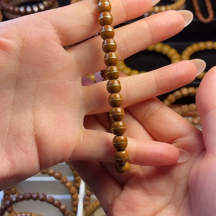 英***哥手串紫金鼠实心鼠金腰带手串7.4