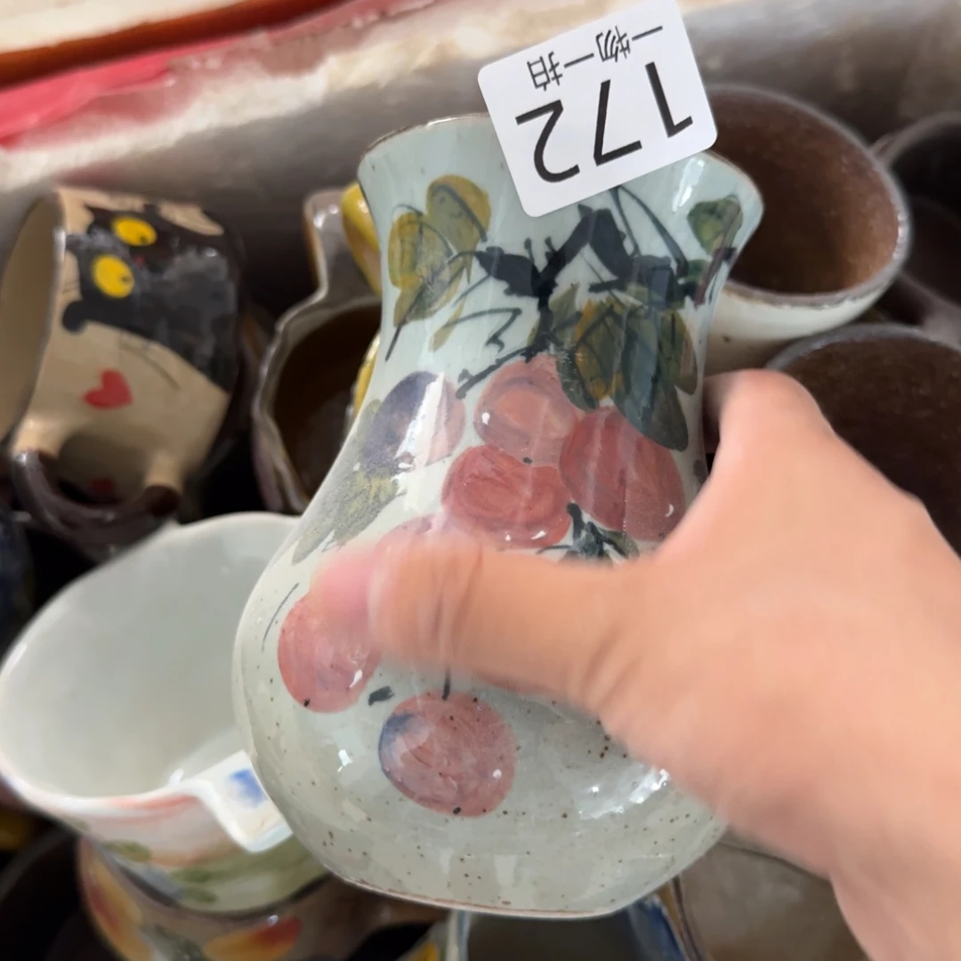 釉下彩瑕疵处理慎拍172