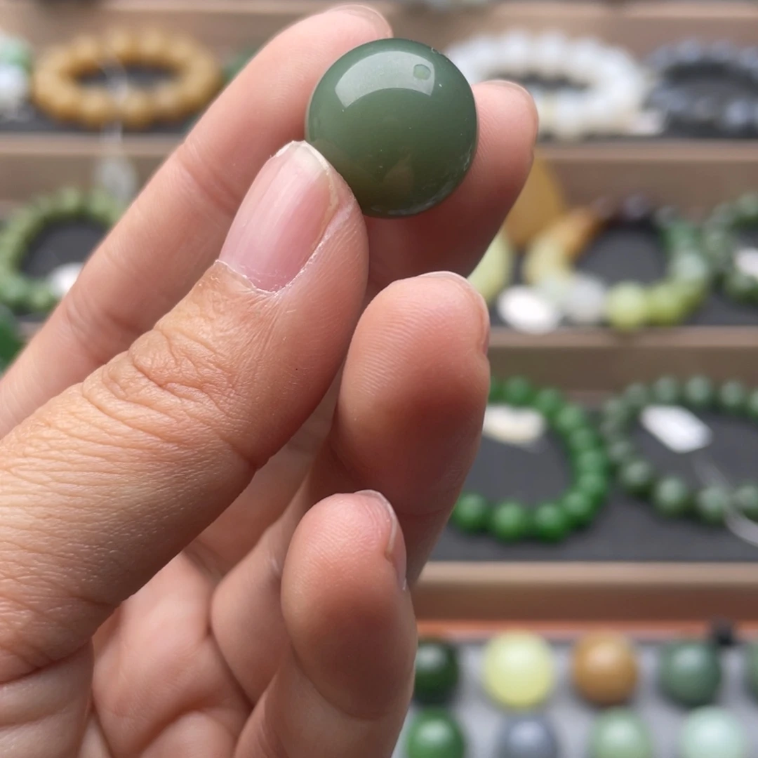 和田玉未镶嵌手链16碧玉