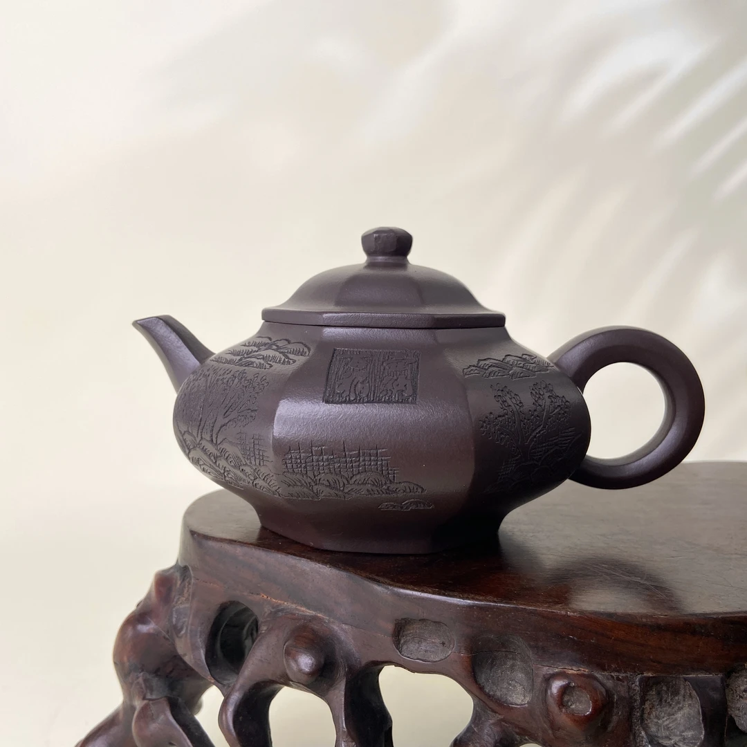 宜兴手工紫砂陶 茶壶GSQ3778-15