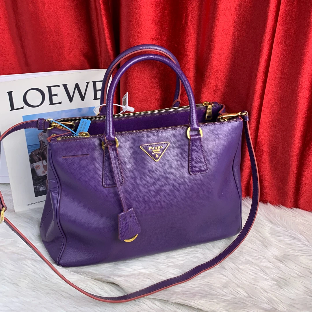 95新 Prada/普拉达 紫色杀手包/AR09822055/2055