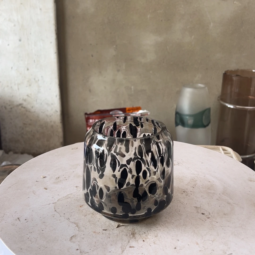 弘扬琉璃花器微瑕高度12