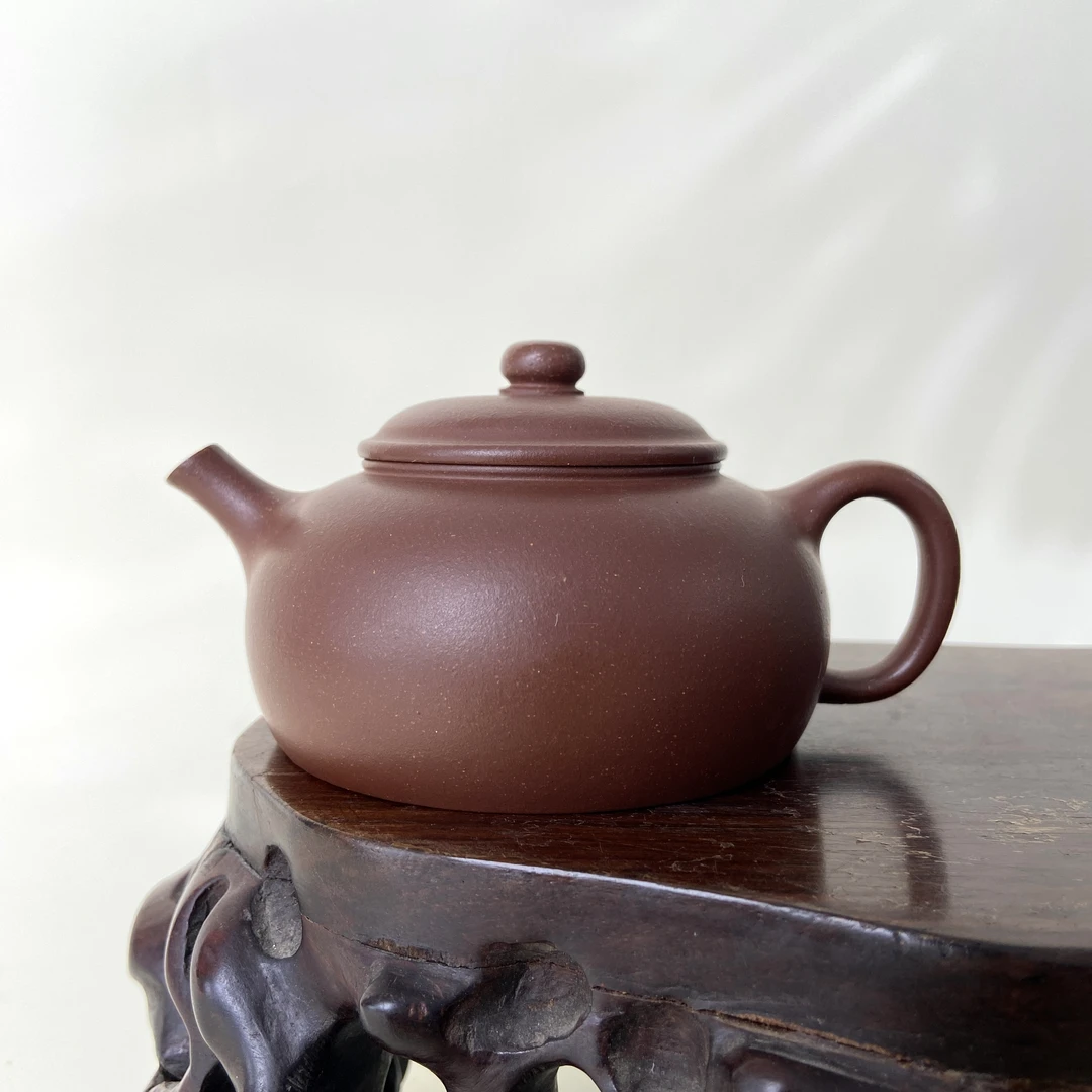 宜兴手工紫砂陶 （万旭霞）160cc茶壶GS4208-13