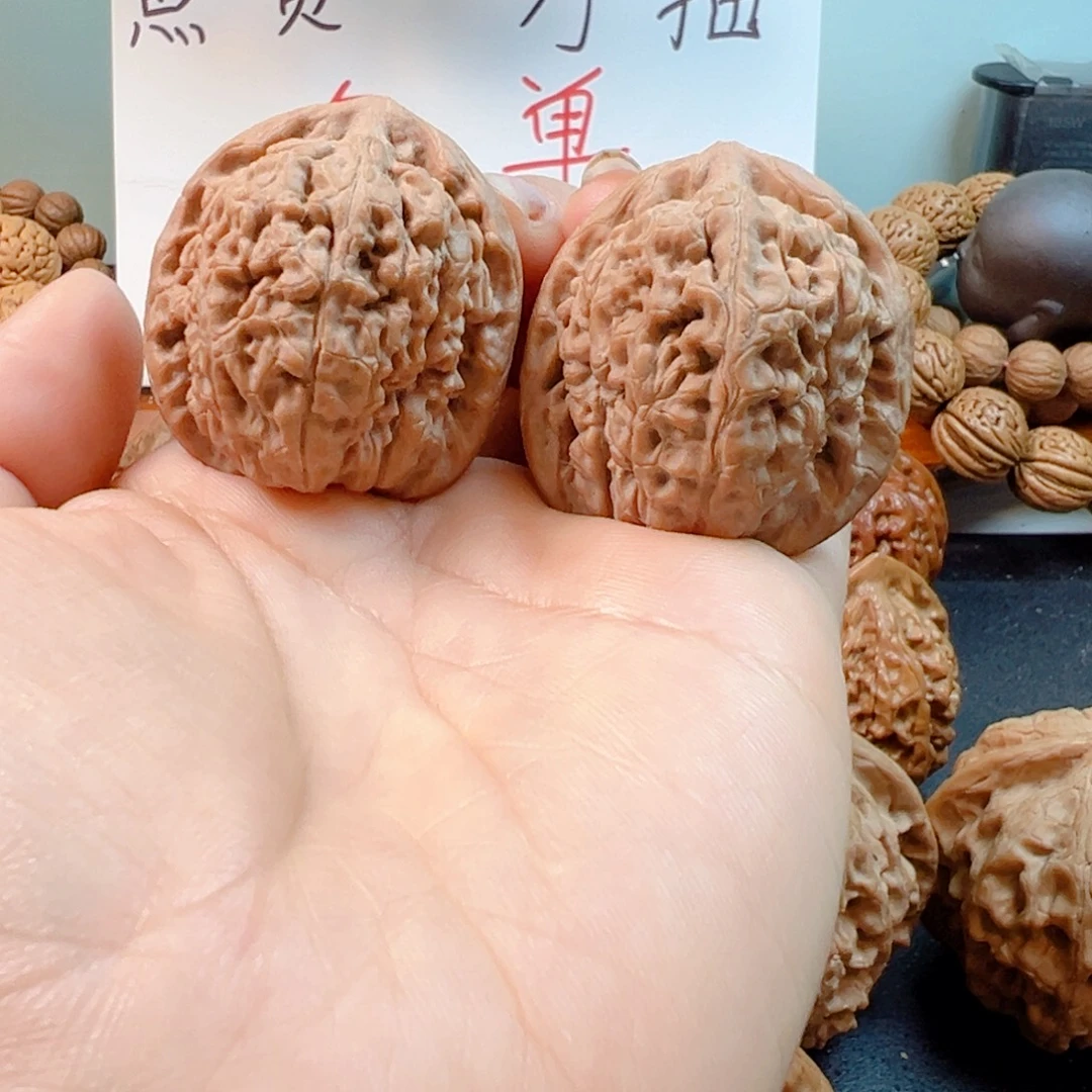 文玩核桃把件莲花文玩手把件