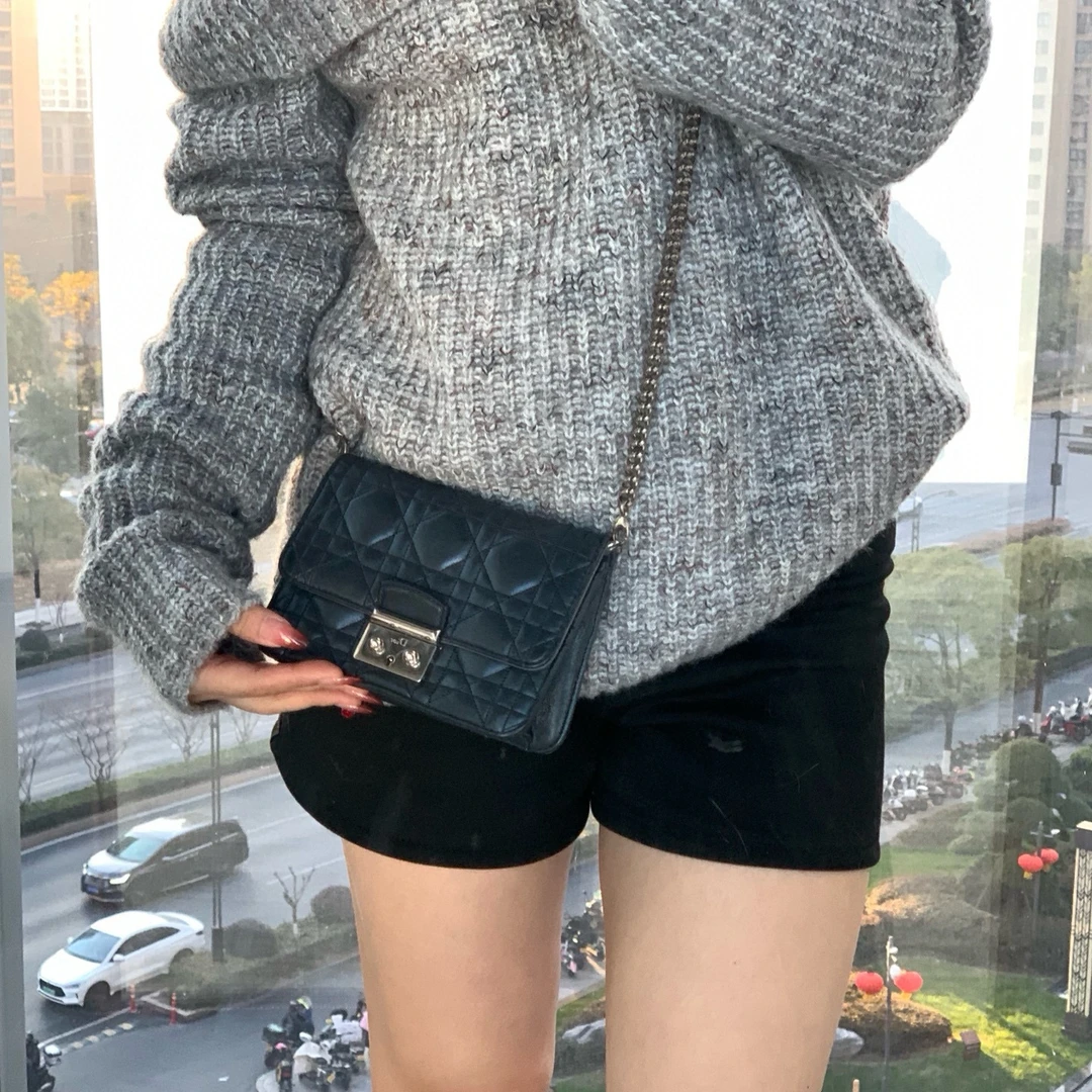 95新 DIOR/迪奥 dior墨绿色斜挎包