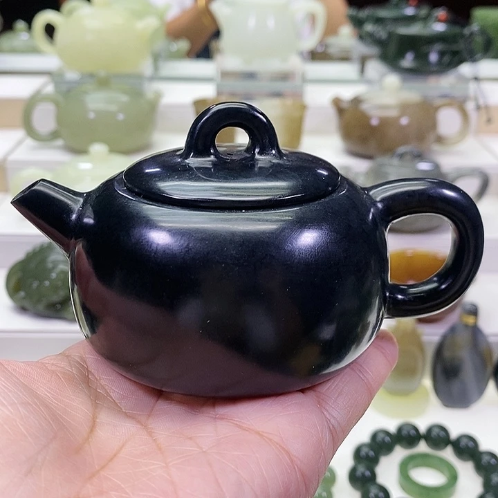 未镶嵌和田玉挂件茶壶170ml