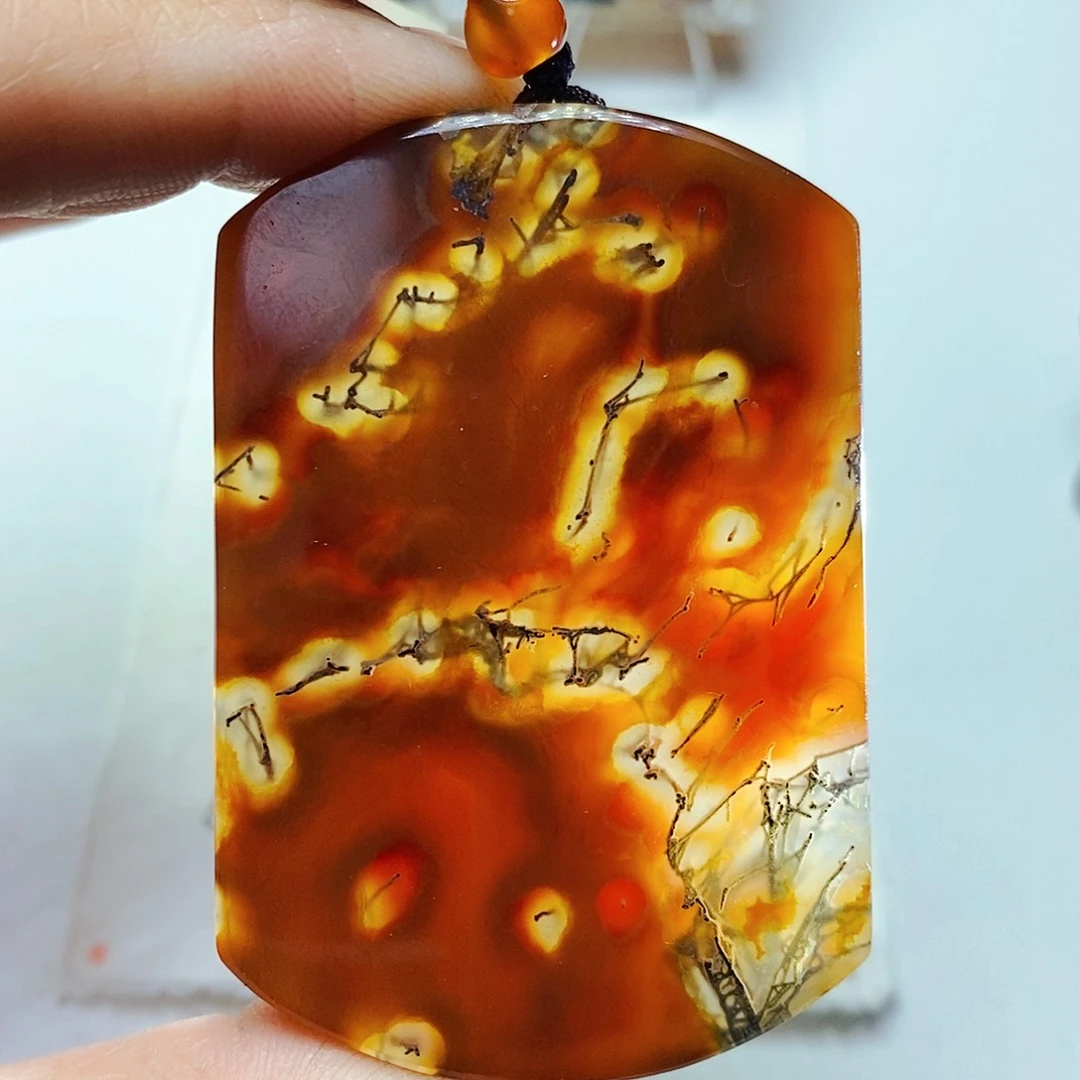 玛瑙/玉髓颈饰未镶嵌冬***草