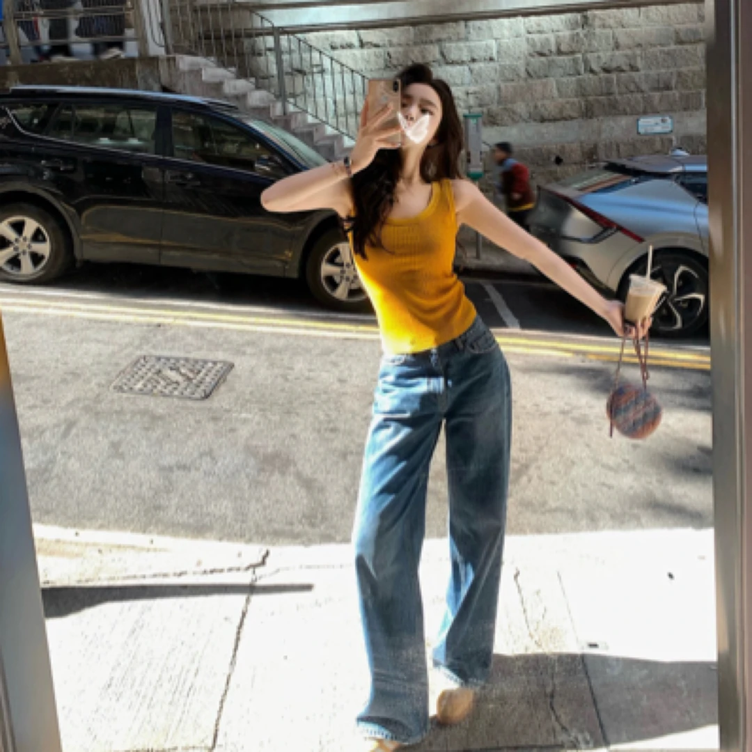 Lili 多色打底单穿 坑条羊毛背心