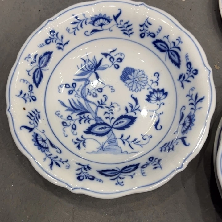 醴陵高温老仓瓷群力19.5厘米深盘