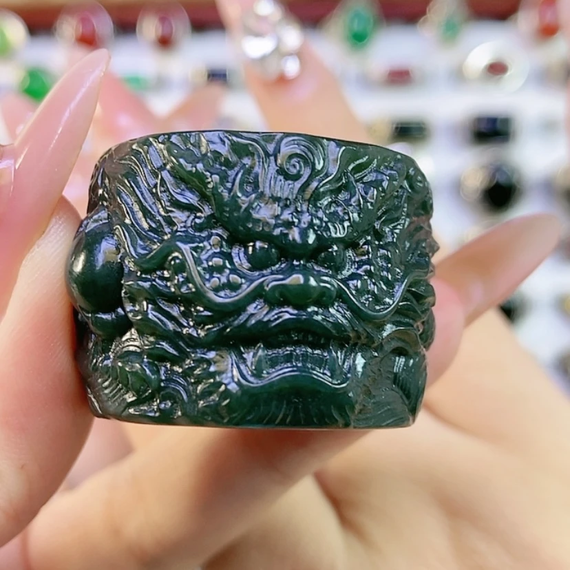 【闪购商品】未镶嵌戒指和田玉介****）