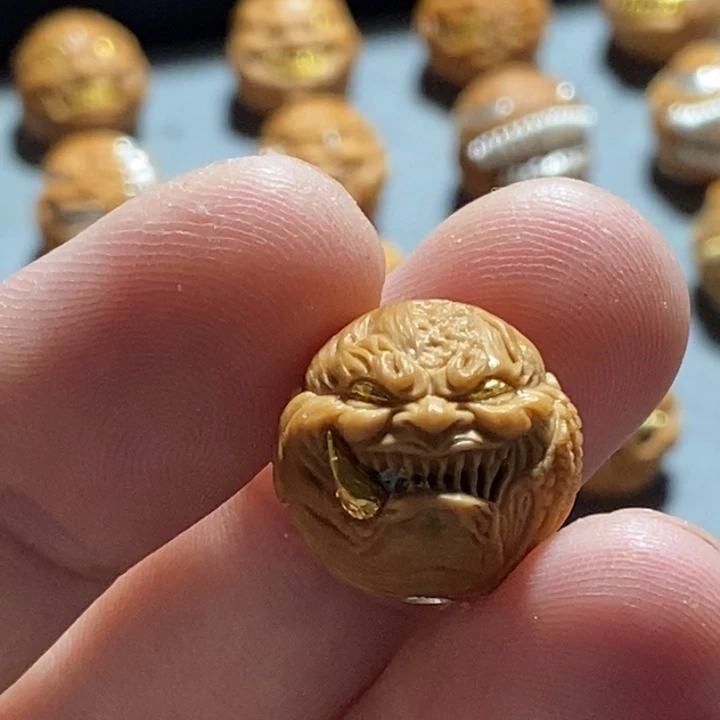 把件猴头核桃金恶僧