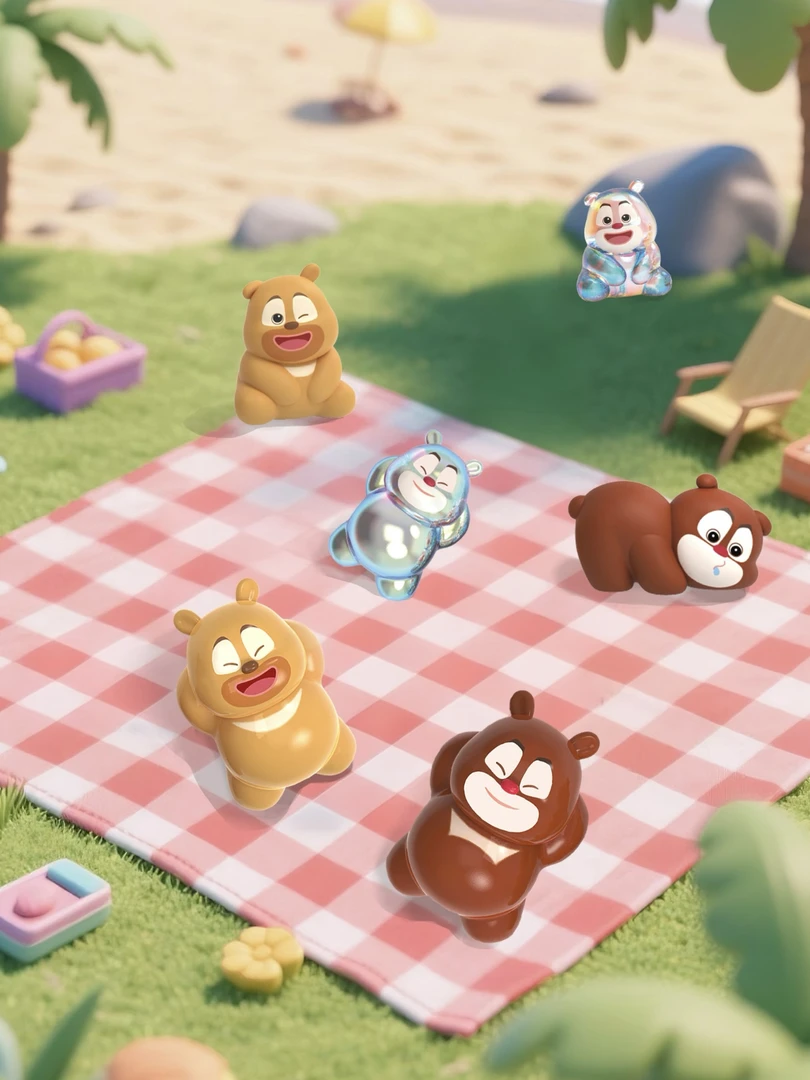 【拆盒】熊出没百变系列萌粒盲袋潮玩