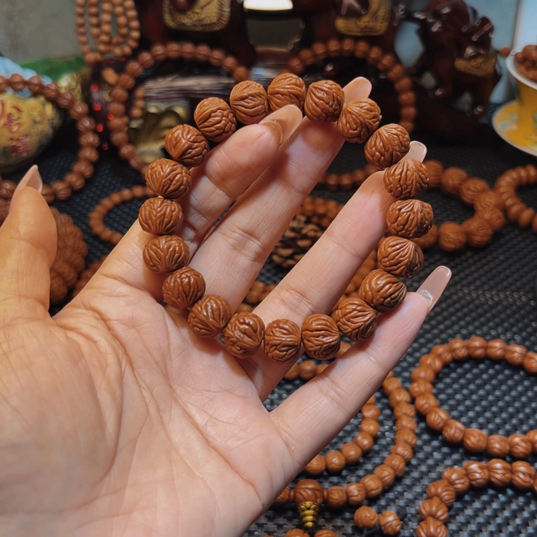 手串桃核14野生火麒麟单圈