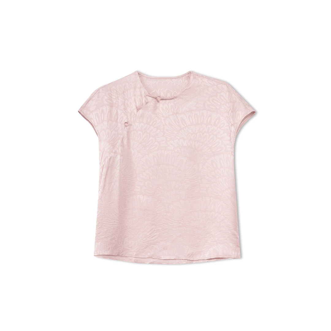 琉羽-YZQS256691新中式桑蚕丝中国风复古时尚气质百搭上衣女装