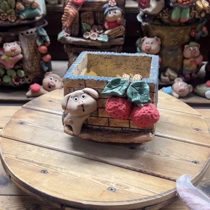 嘻哈多肉花盆百搭