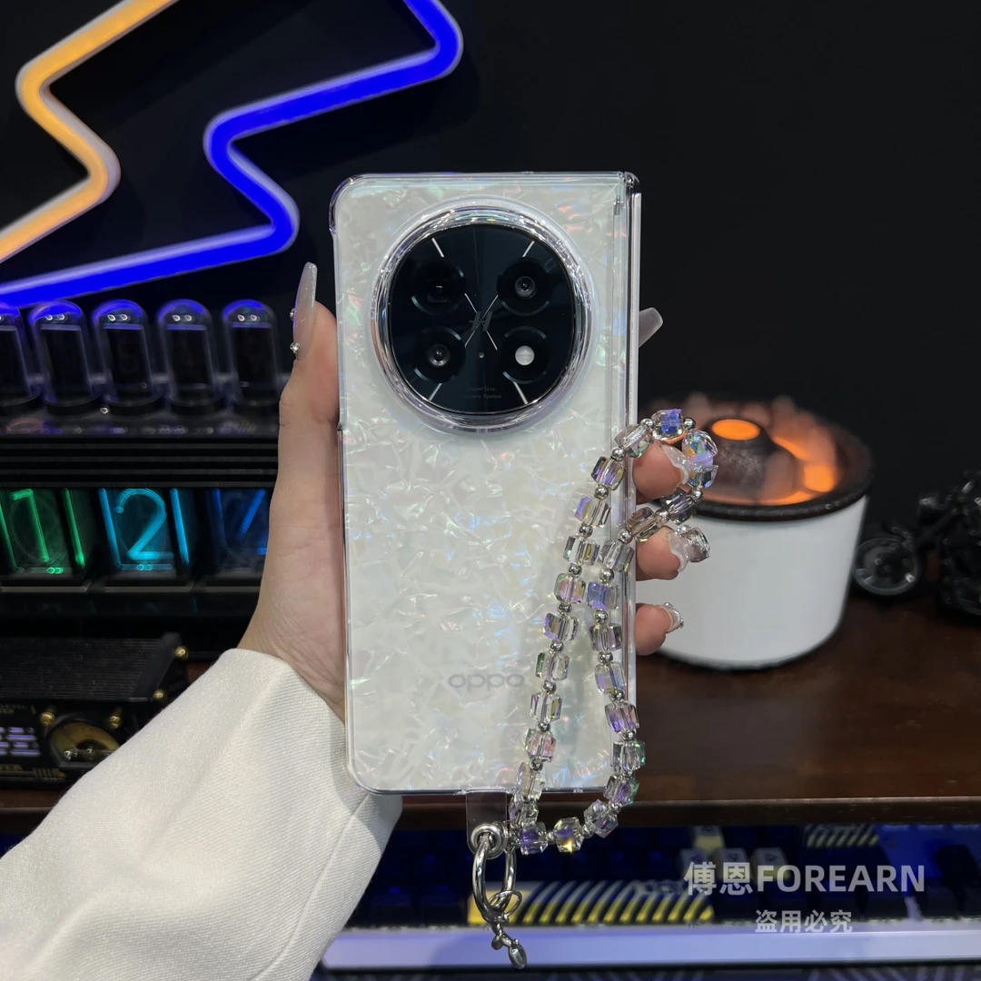 适用于OPPOFindN5手机壳findn5折叠屏磁吸创意女手链超薄中轴后壳