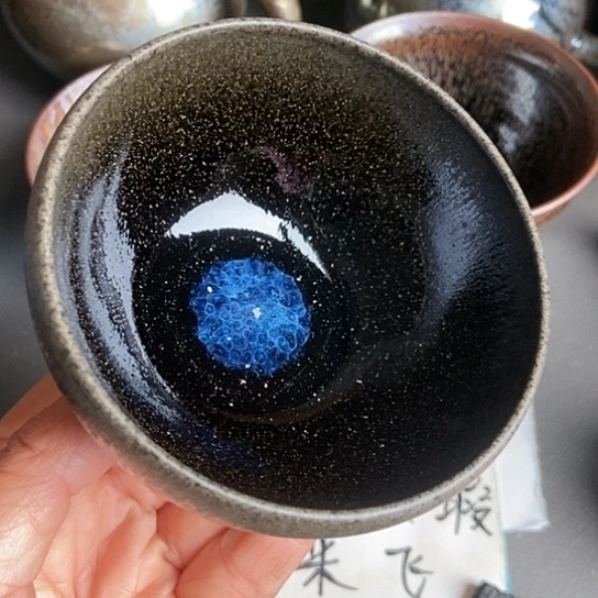 茶盏刘*360 建窑建盏微瑕磨底