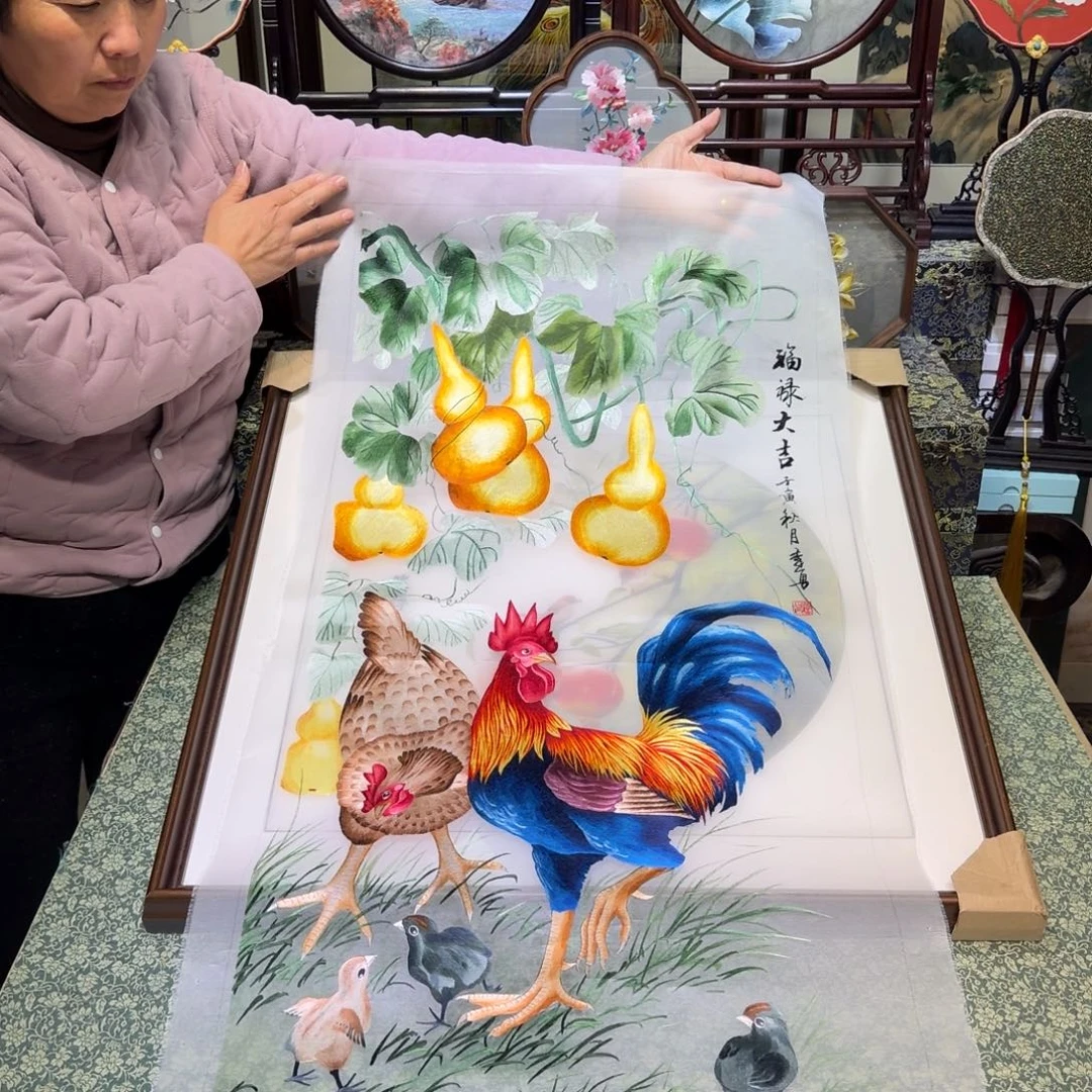 刺绣手工苏绣工艺制作技艺精湛