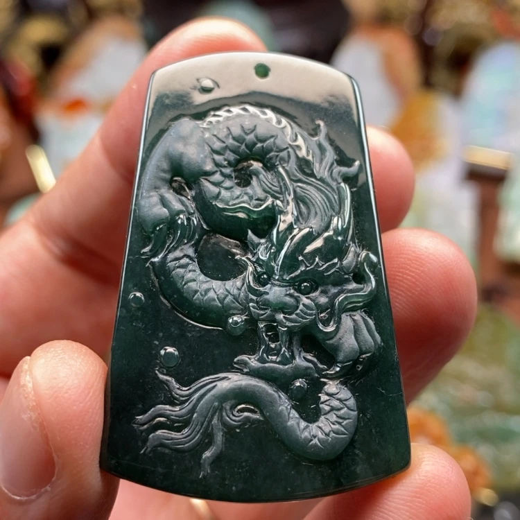 【闪购商品】颈饰未镶嵌翡翠唐*福缅甸翡翠A货吊坠