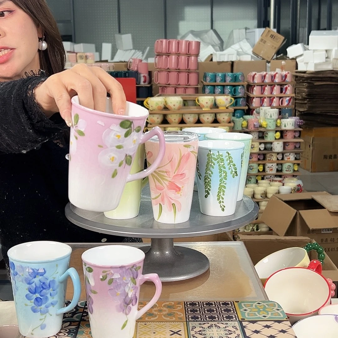 陶瓷双饮款景德镇陶瓷杯