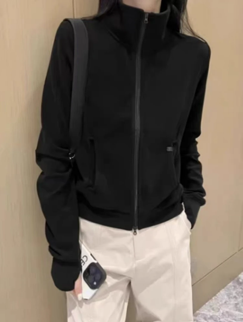 Manmi  欧货小皮标设计款立领德绒外套  3208（C7）