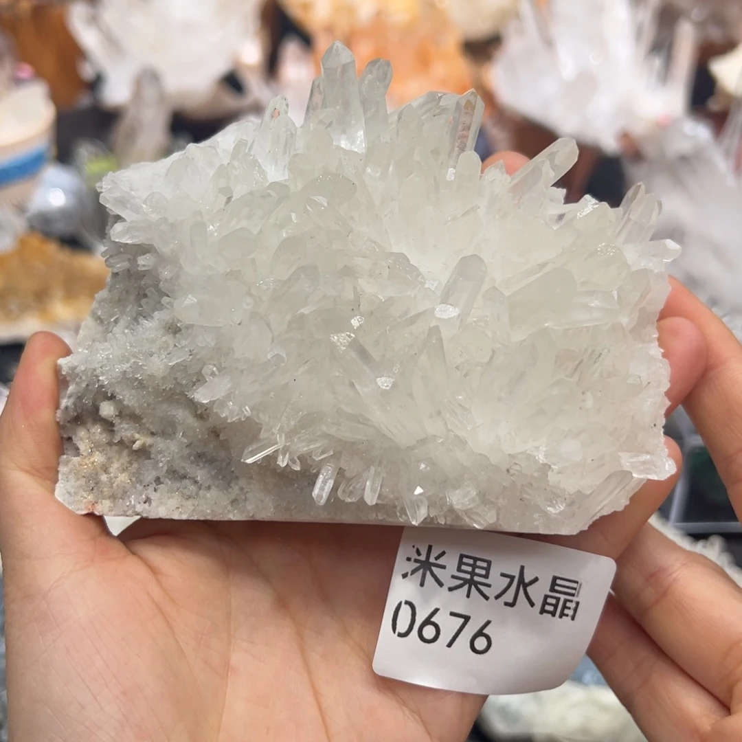 珠宝半成品水晶未镶嵌菊花晶