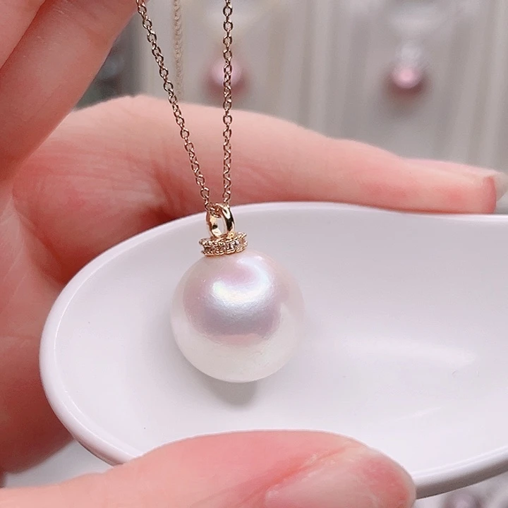 合金淡水珍珠吊坠(赠链)