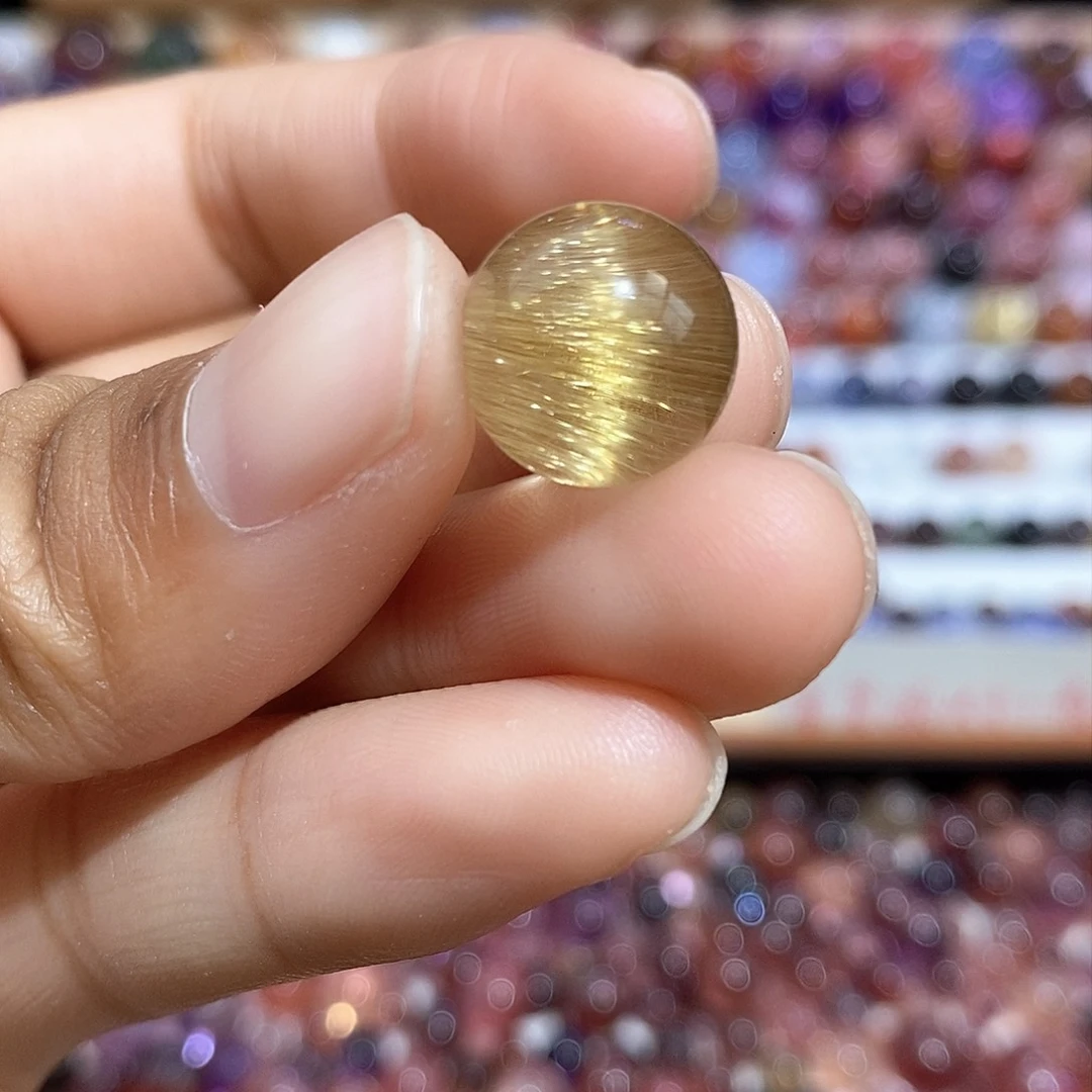 水晶金发晶单珠打孔不退未镶嵌非*