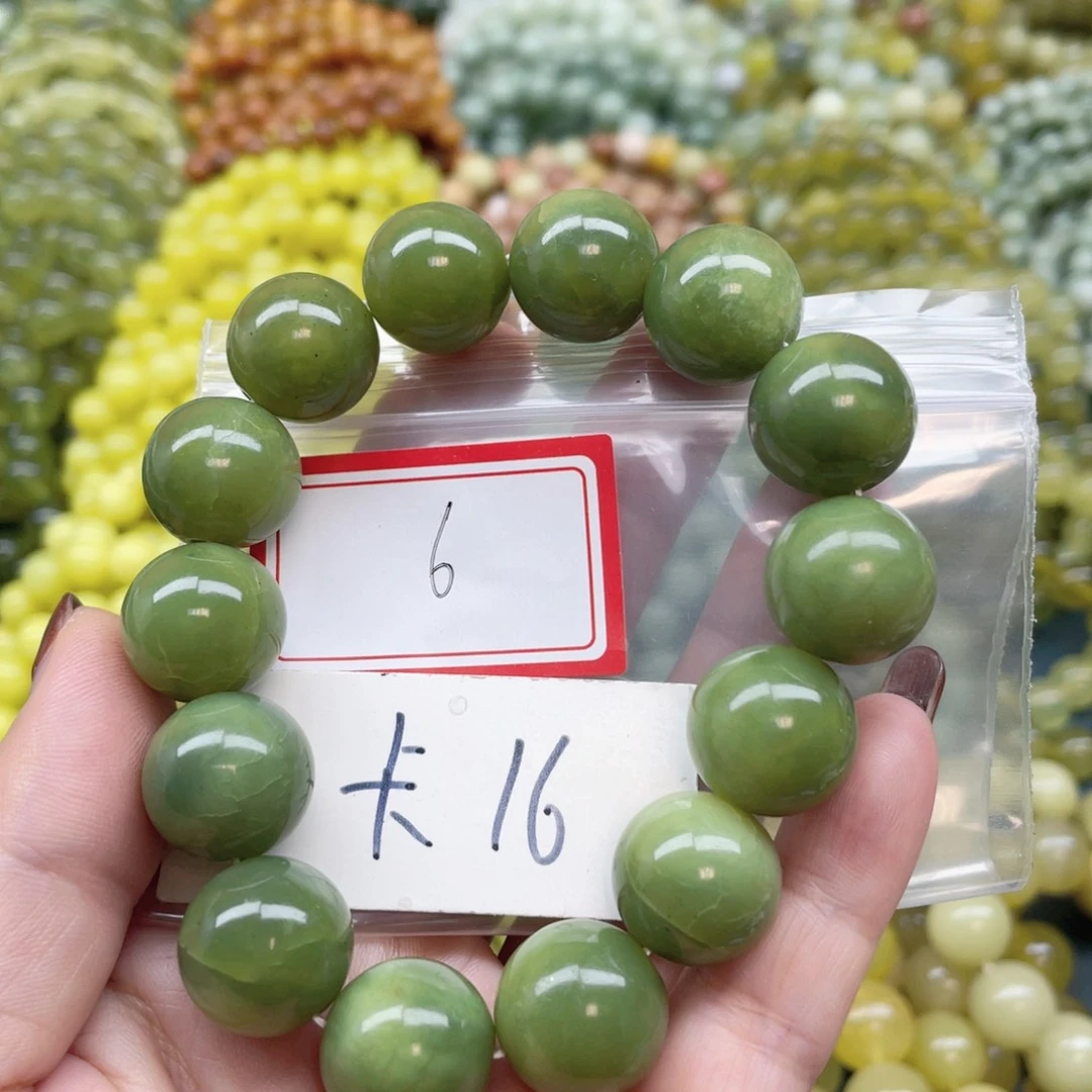 未镶嵌蛇纹石玉手串