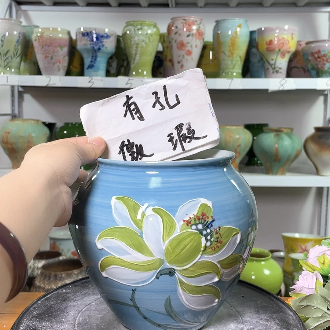 景德镇陶瓷花盆花器暇256