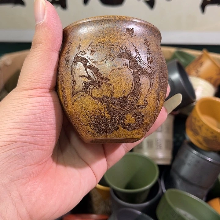 茶杯紫砂全手工紫砂主人杯